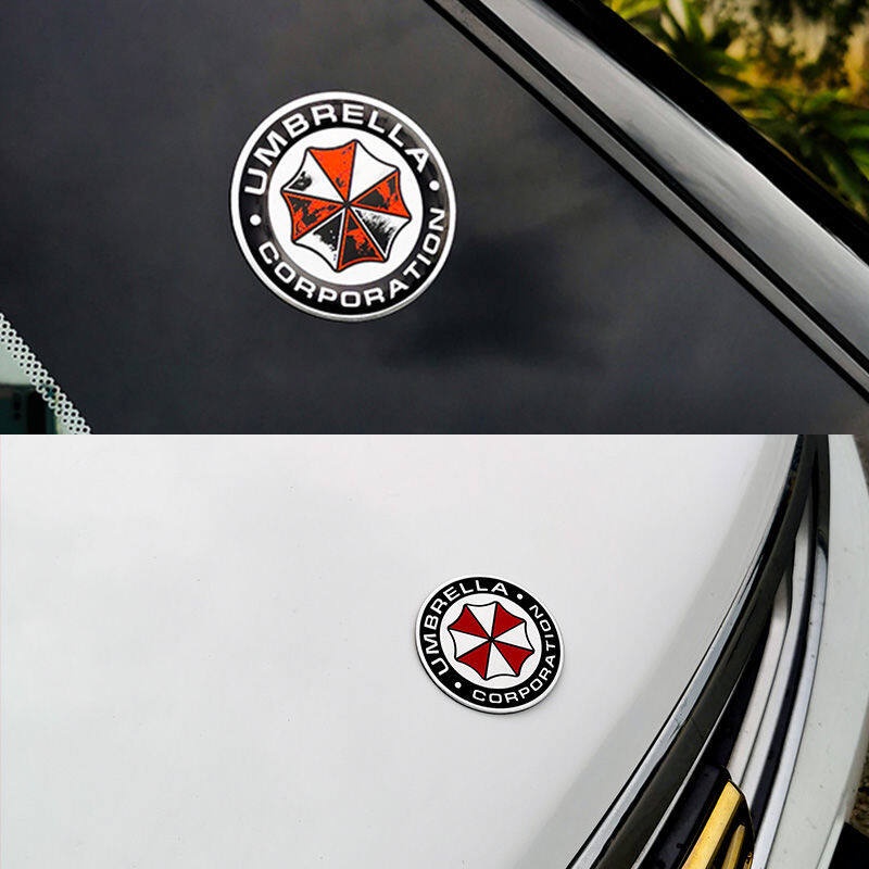 PAYUNG CORPORATION Aluminium Logam Stiker Mobil Bagasi Fender Emblem Lencana Stiker Resident Evil Mobil Dimodifikasi Stiker