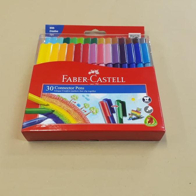 caneta conector harga faber castell isi 30