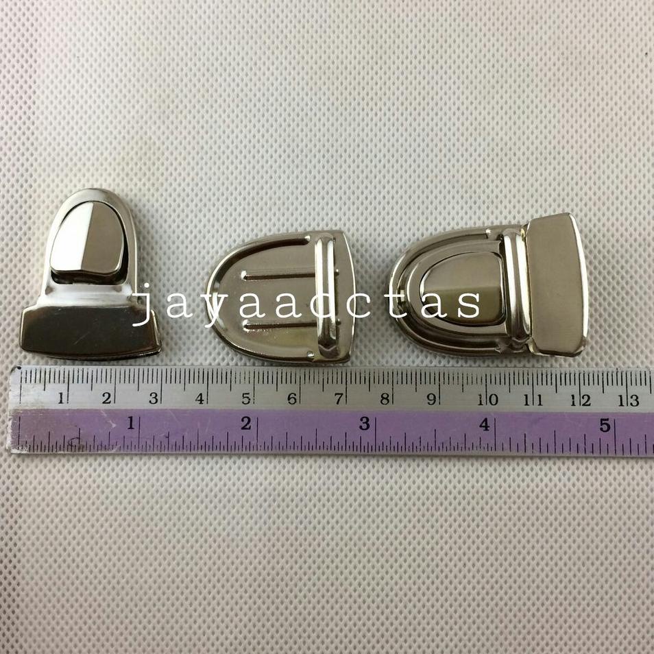 ❈ kunci sodok tas metal ukuran sedang per 12 pasang ♂