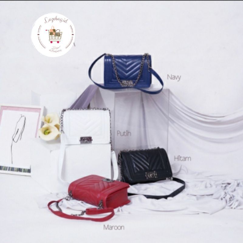 Tas selempang wanita Murah Korean Vintage Shoulderbag Handbag Lokal - CHANEL NEVADA