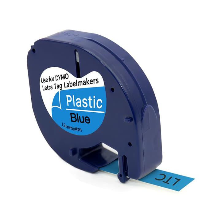 

DYMO LETRATAG LABEL TAPE BLUE PLASTIC 12MM ZD355