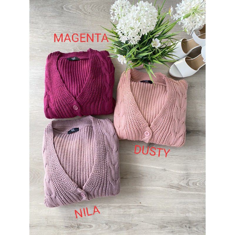 OUTER RAJUT CABLE 3GET SUPER PREMIUM/CARDIGAN RAJUT TEBAL/CARDIGAN WANITA OVERSIZE-4