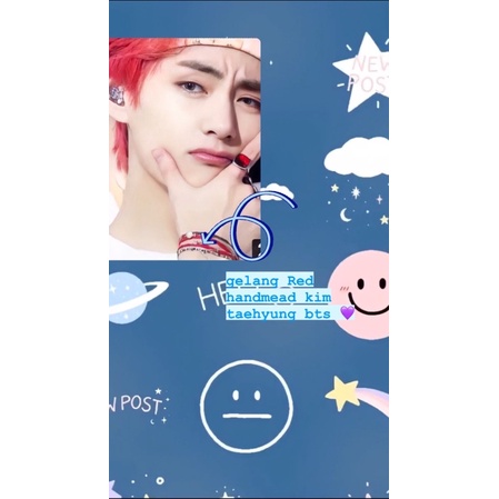 GELANG KOREAN IDOL/GELANG RED HANDMEAD V BTS/KIM TAEHYUNG/ARMY