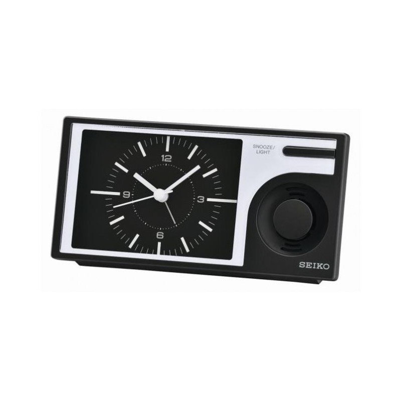 Seiko - QHP004K - Jam Alarm - 14.9 cm - Selectable Alarm Clock