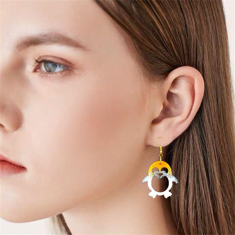 Solighter Anting Hewan Liontin Kerajinan Tangan Dekorasi Rumah Membuat Perhiasan Gantungan Kunci Liontin Cetakan Silikon