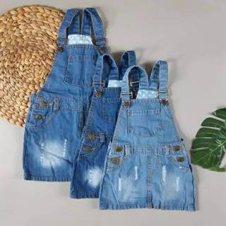 1 5th Overall Rok  Jeans Anak Baju  Kodok  Anak Shopee  