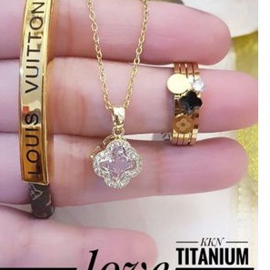 TiTanium Set perhiasan wanita DC15