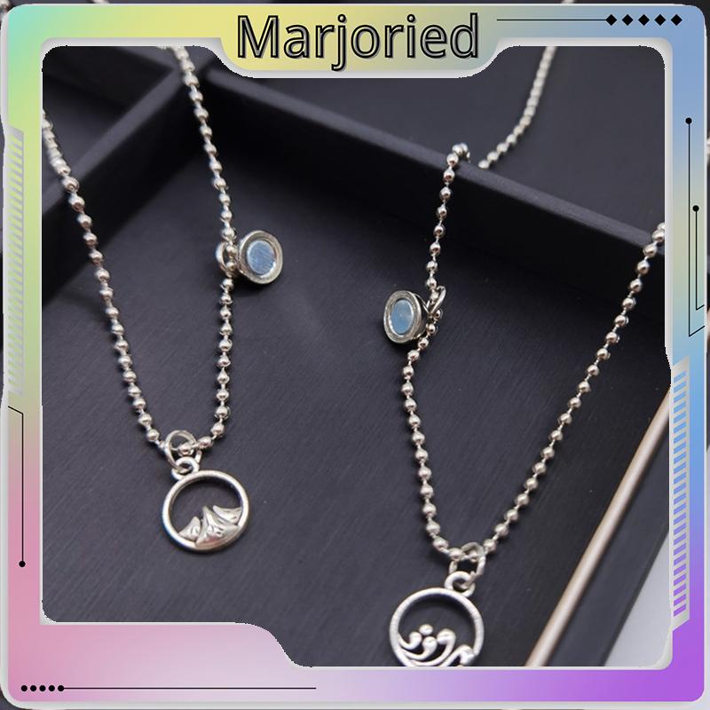 2 Pcs/set Fashion Satu Sama Lain Magnetik Pasangan Kalung Perhiasan Pria Dan Wanita Pasangan Hadiah Hari Valentine-MJD-MJD