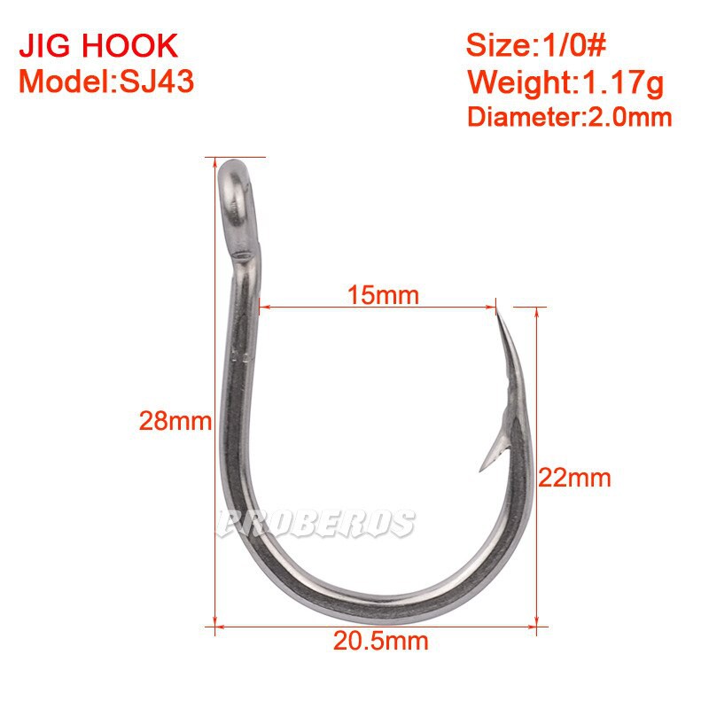 KAIL SINGLE HOOK UNTUK LURE ULTRALIGHT PRO BEROS MIRIP MUSTAD