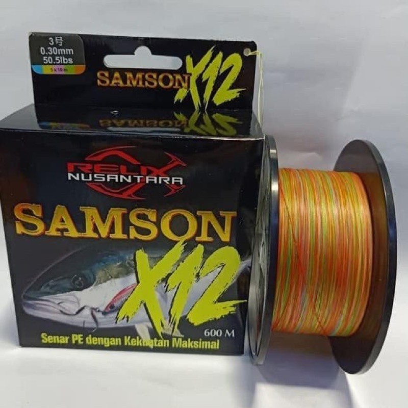 senar PE samson X12 600m Pe 3 relix nusantara