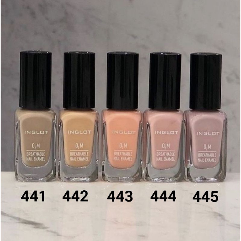 Kutek Halal INGLOT O2M Breathable Nail Enamel - 441 442 443 444 445