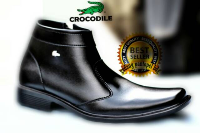 BEST SELLER / CROCODILE  / SEPATU PRIA / PANTOPEL / TERMURAH / SEMI BOOTS SLETING HTM