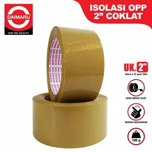 

Lakban/Isolasi 2" Coklat