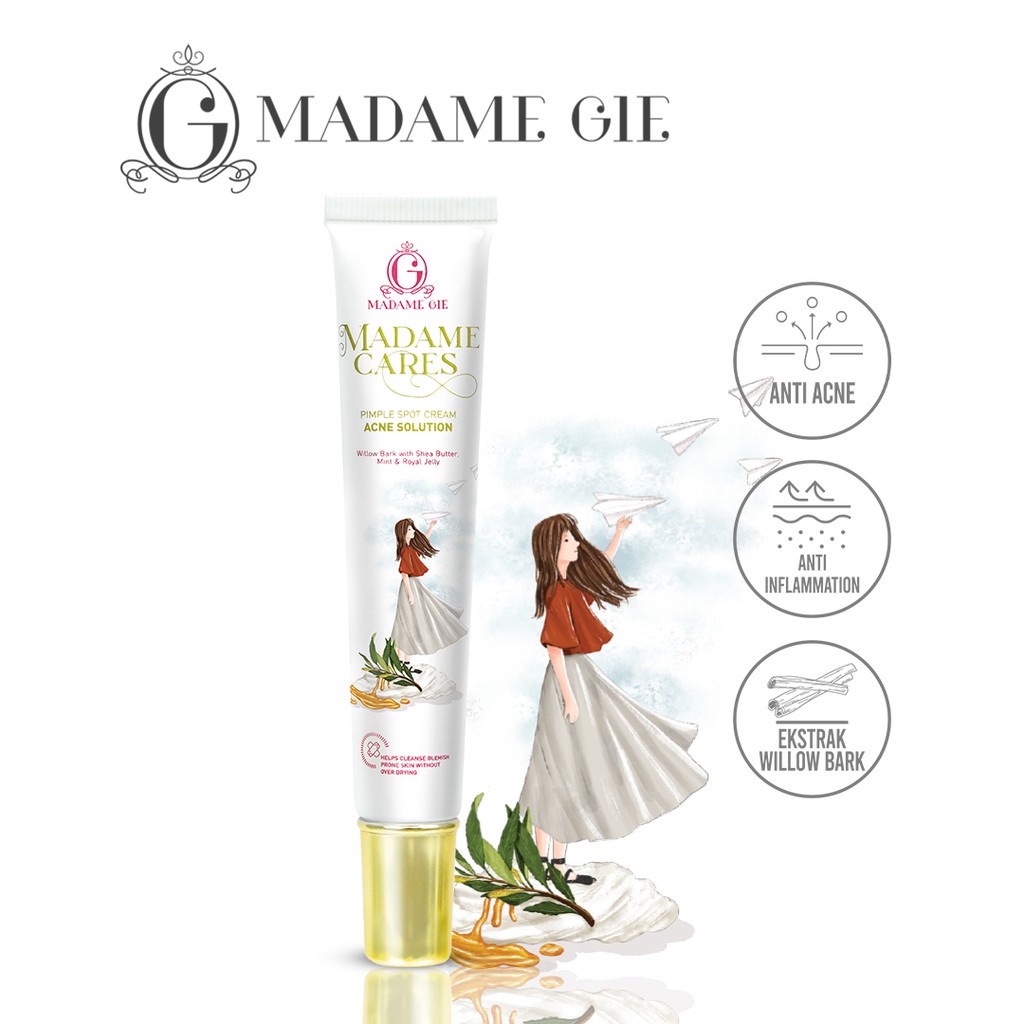 MADAME GIE Madame Cares Pimple Spot Cream Acne Solution 15ml