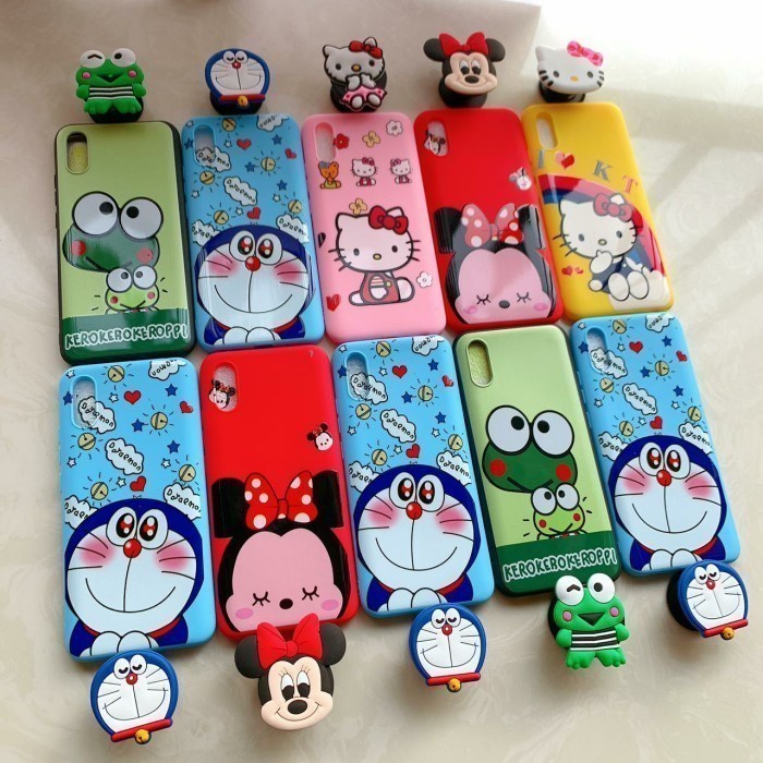 Case Kartun Plus Pop Socket V20/S1/V19/V17/S1 PRO/Z1 PRO