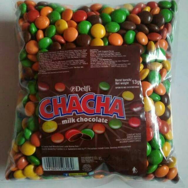 

Delfi chacha milk full coklat peanut kacang kiloan 500 gram