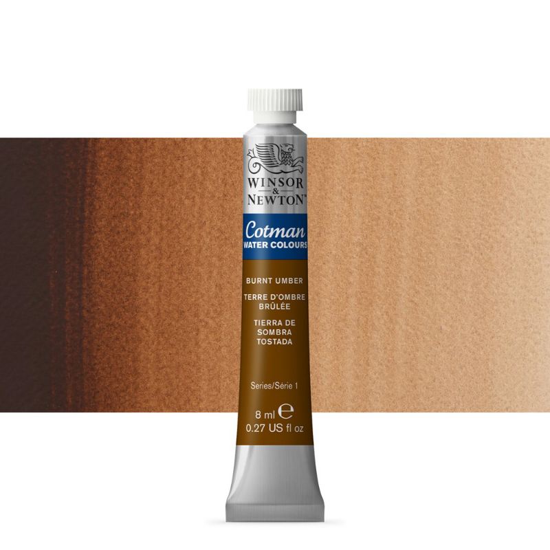 

CAT AIR COTMAN WATER COLOUR TUBE 8 ML BURNT UMBER WINSOR & NEWTON