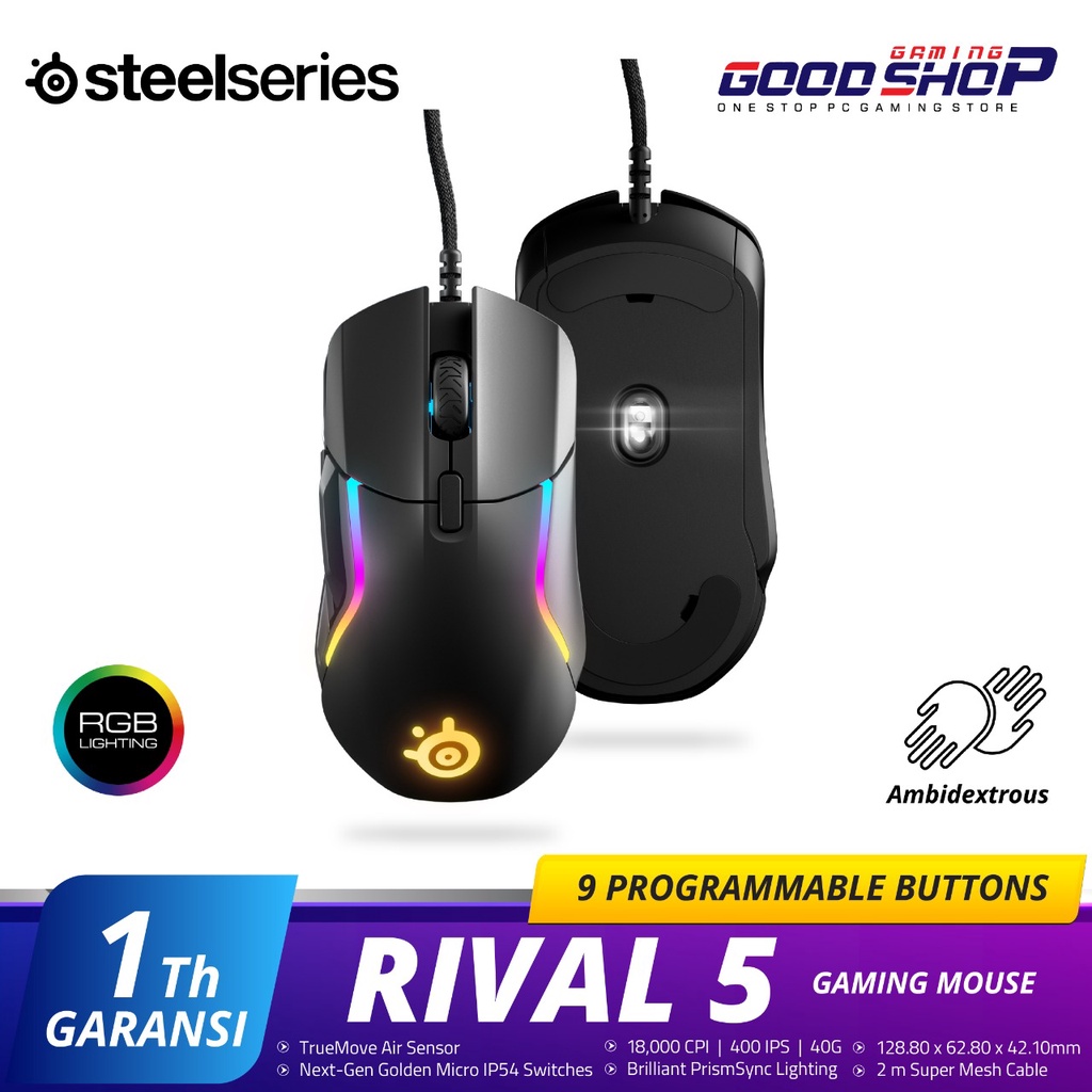 SteelSeries Rival 5 - Gaming Mouse