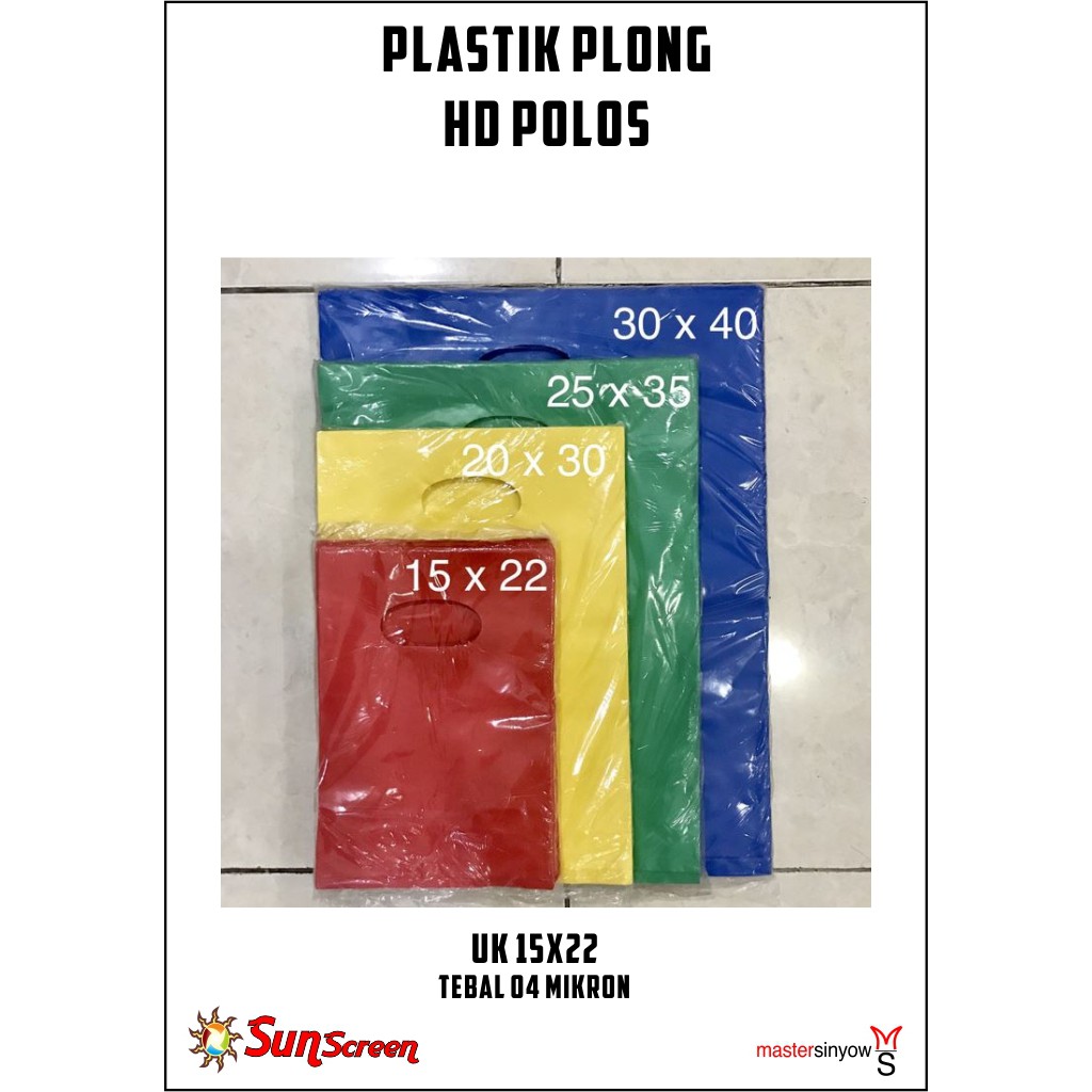 Plastik Packing Olshop Plong HD ukuran 15x22 Polos bisa COD