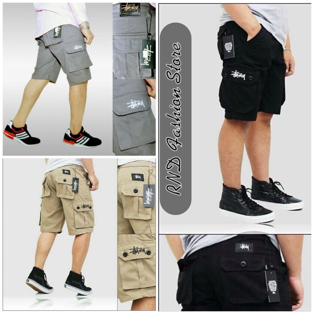 Celana Cargo Pendek Stussy