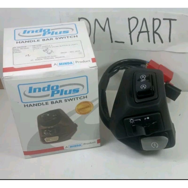 SAKLAR TOMBOL SWITCH HOLDER KANAN STATER STOP LAMPU AEROX PNP MIO J GT M3 GT 125  XEON SOUL MINDA SM