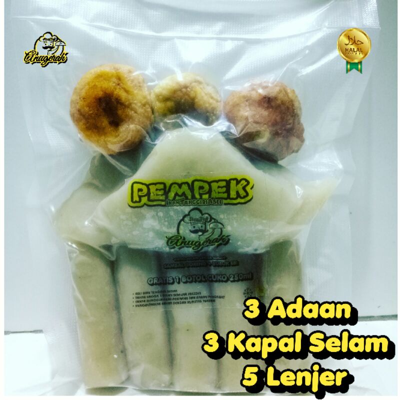 

Pempek Khas Palembang 3 Kapal Selam 5 Lenjer 3 Adaan