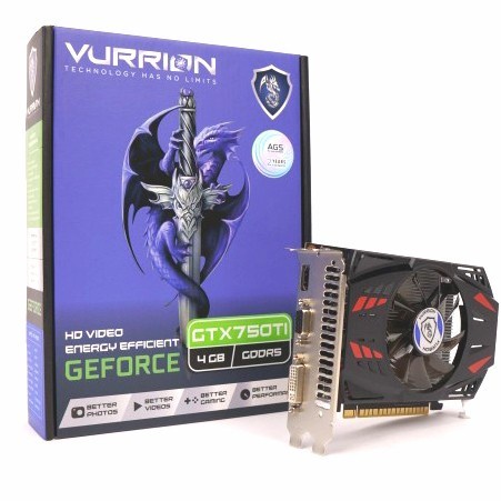 VGA VURRION NVIDIA GEFORCE GTX 750TI 750 TI 4GB DDR5 - NO FAKE