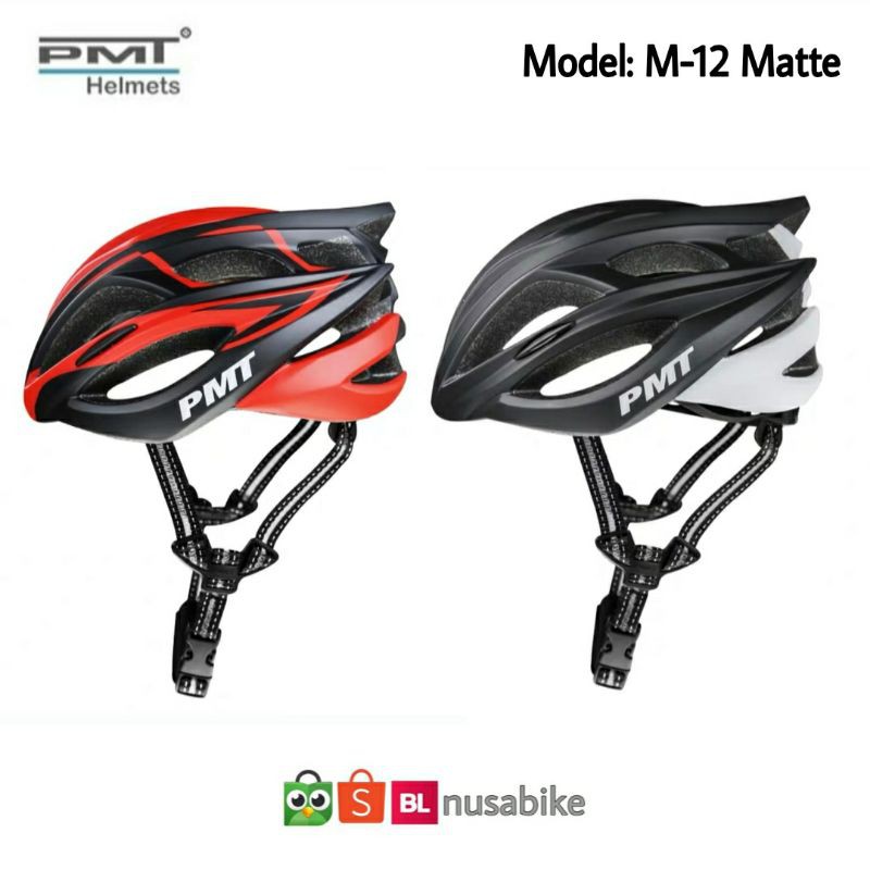 Helm Sepeda Gowes PMT M-12 Matte