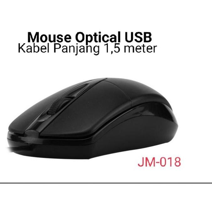 Mouse USB JM 018 / Wired Optical Mouse For Komputer PC /  Mouse Kabel Usb