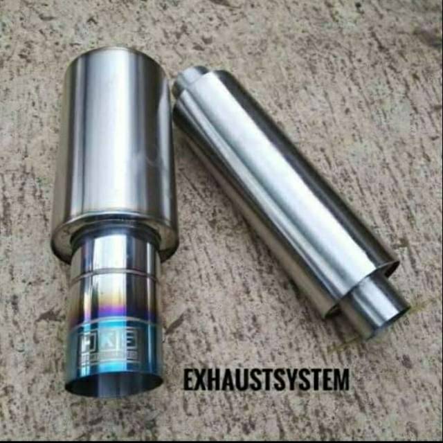 KNALPOT MOBIL RACING PAKET KNALPOT MOBIL HKS TITAN+RESONATOR SUARA BASS KERING