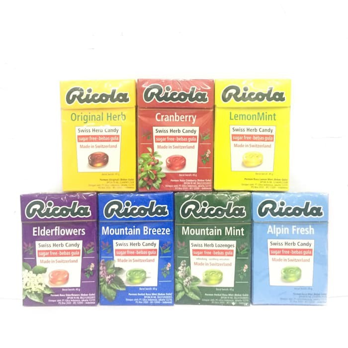 

PERMEN RICOLA SUGAR FREE HHR217