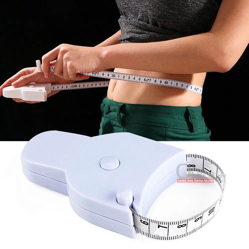 Waist Ruler Alat Ukur Lingkaran Pinggang Dan Perut Meteran Badan Otomatis Panjang 150 cm / 60 Inch