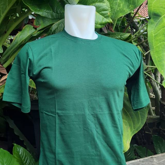 Kaos Polos Warna Hijau Botol & Biru Benhur