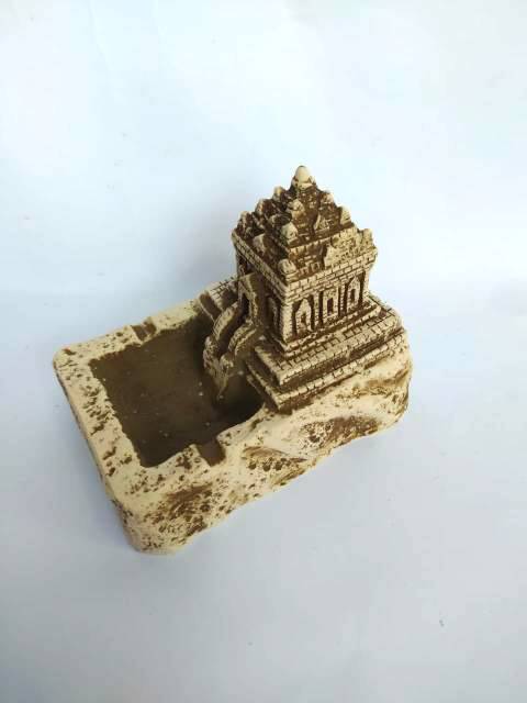 PAJANGAN MINIATUR ASBAK ROKOK CANDI IJO YOGYAKARTA UKURAN 15x12 cm BAHAN FIBERGLASS - ICON WISATA