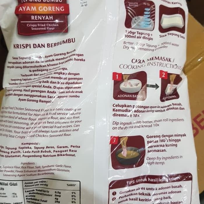 Tepung Sasa Biang Dan Marinasi Fried Chicken Special Bumbu Ayam Goreng Serbaguna 900 Gram Ok Shopee Indonesia