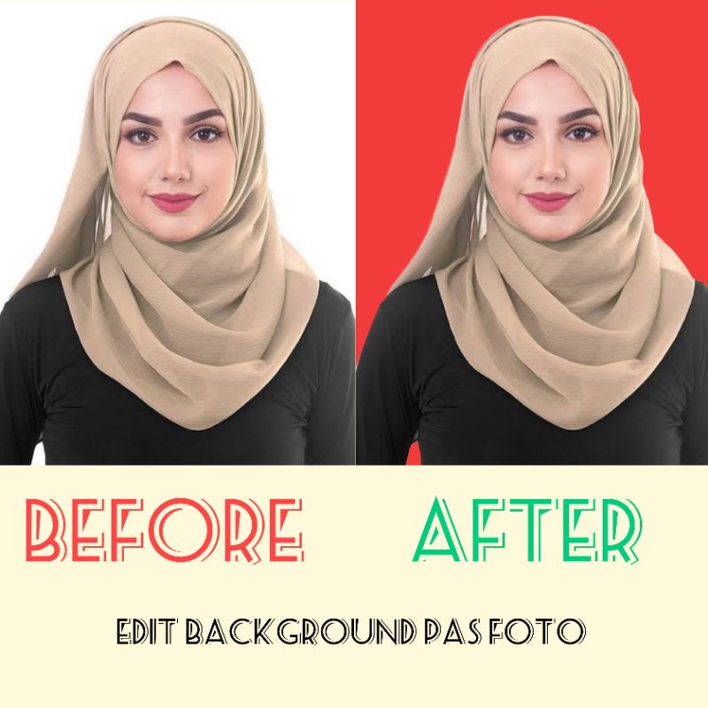 Jasa hapus background produk, pas foto dan edit pas foto ( Soft File )