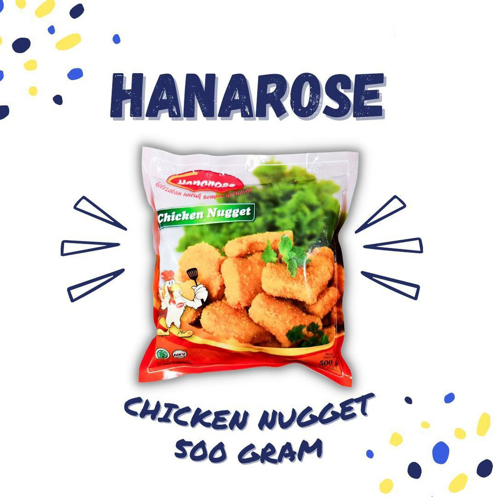 

ADDRIELLA - HANAROSE NUGGET AYAM 500gr | HANAROSE/FROZENFOOD/FROZENFOOD MURAH