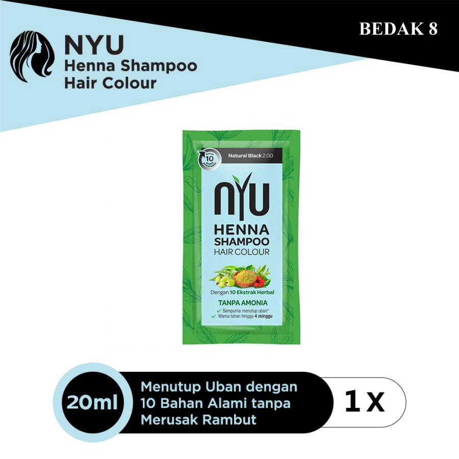 NYU Henna Shampoo Hair Colour  20 ml