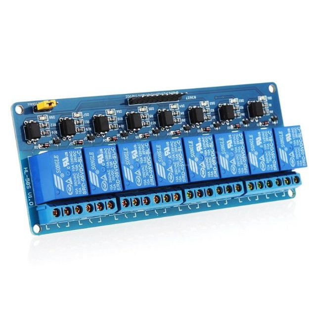 8 Channel 5V Relay Module Board Shield untuk PIC AVR DSP ARM Arduino