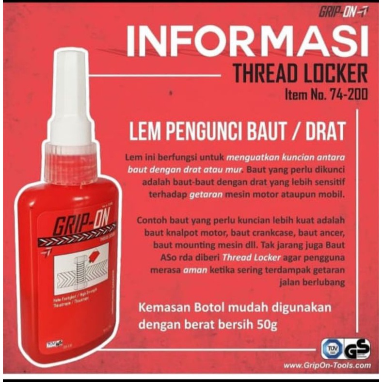 Lem baut Mur Berkualitas / Thread Locker