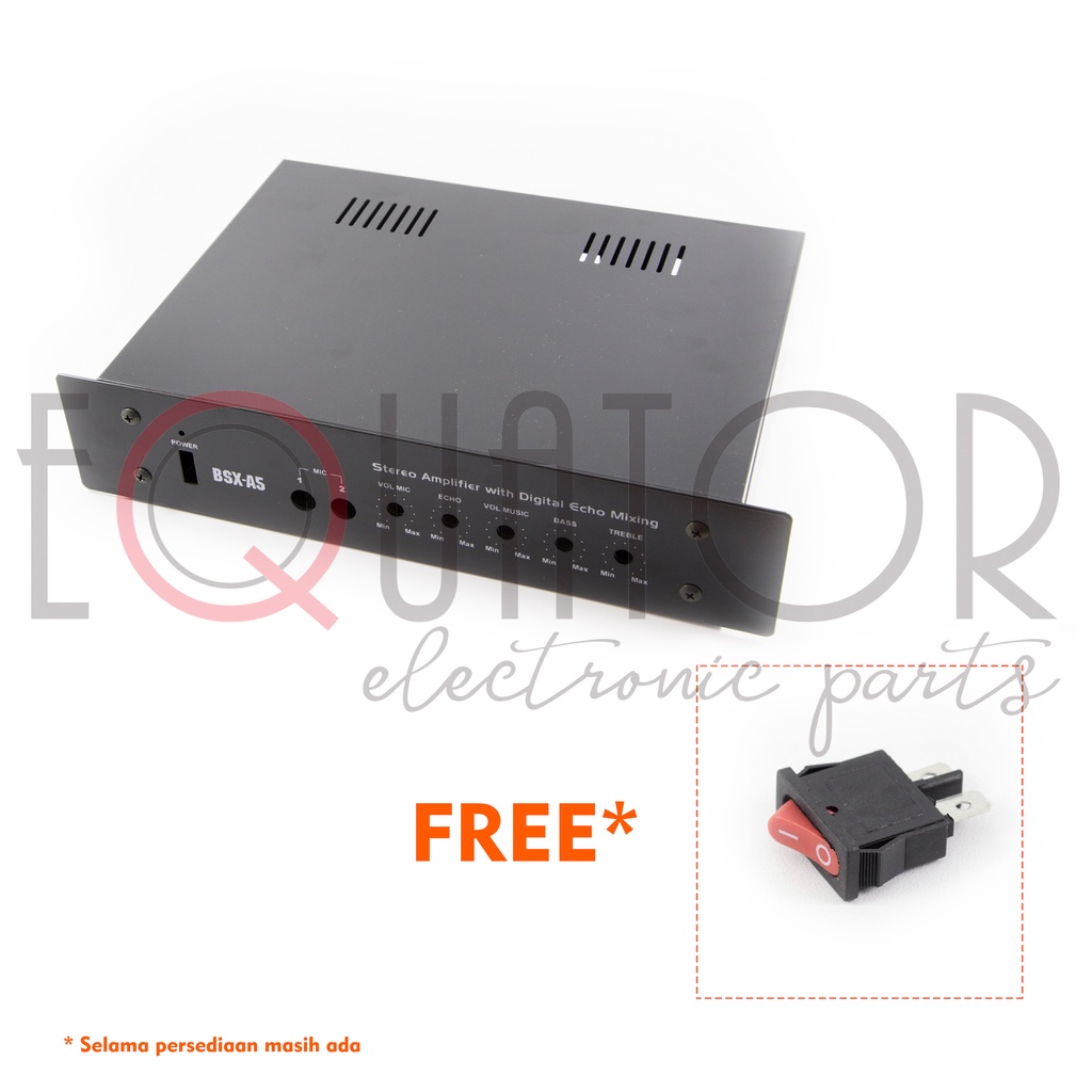 Jual Box / Casing BSX A5 Stereo Amplifier with Digital Echo Mixing