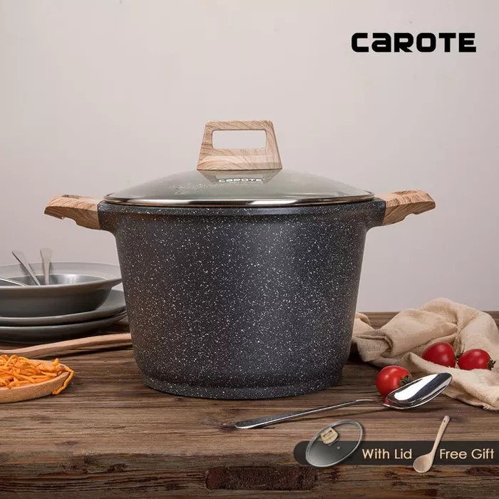 Carote Panci Masak Carote Essential Woody dengan Tutup