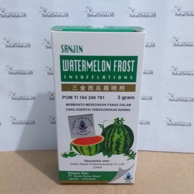  Sanjin  Watermelon Frost Insufflations Obat  Sariawan  Panas 