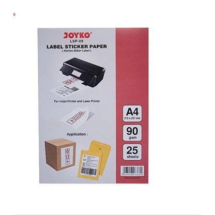 

Joyko Label Sticker Paper 90gsm A4 (210 X 297mm) LSP-09