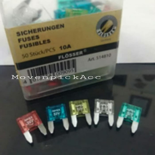 FUSE TANCAP MINI FLOSSER/SEKRING TANCAP MINI ORIGINAL - HARGA 10 PCS -