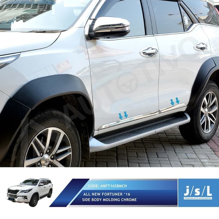 List Body Molding All New Fortuner Chrome