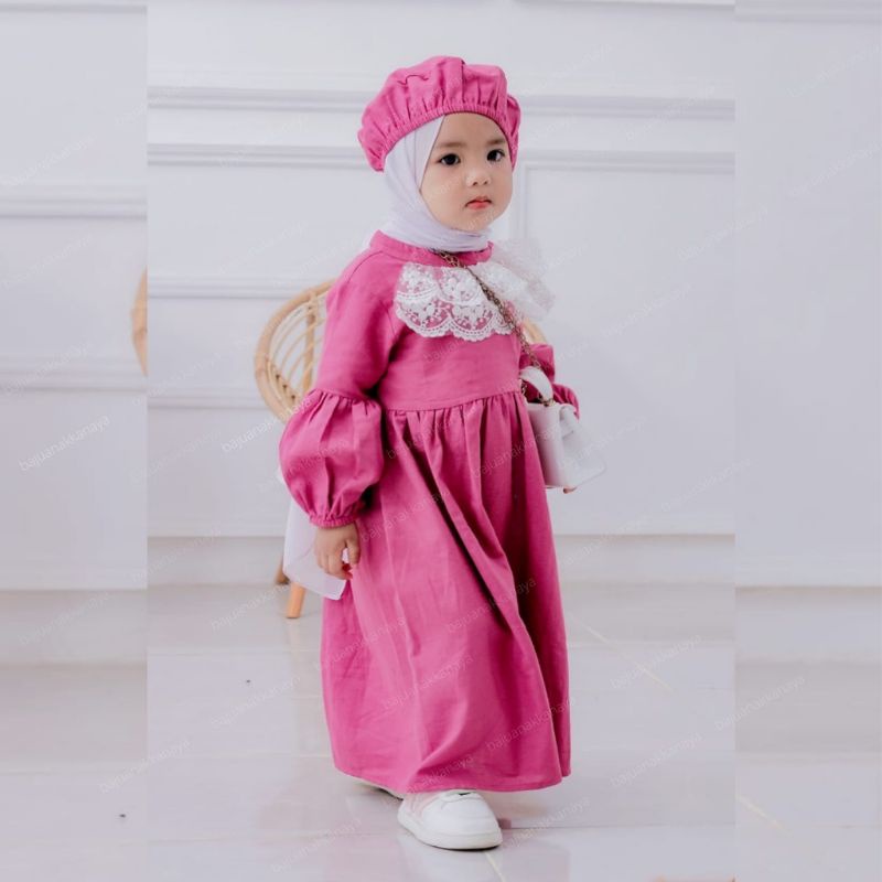 gamis anak belanda /gamis anak poetri /gamis anak lucu/ootd anak perempuan/gamis anak viral putri /o