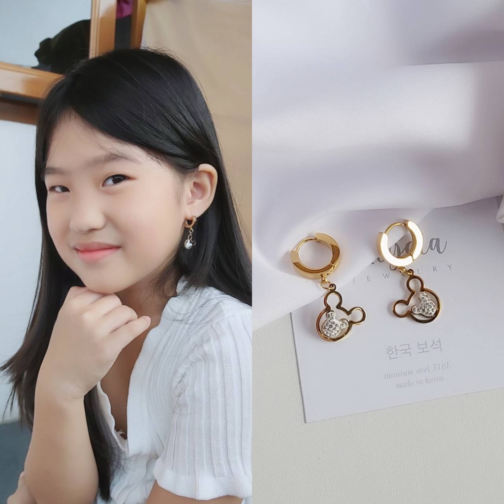 Anting Anak Adela Original Anti Karat + Box