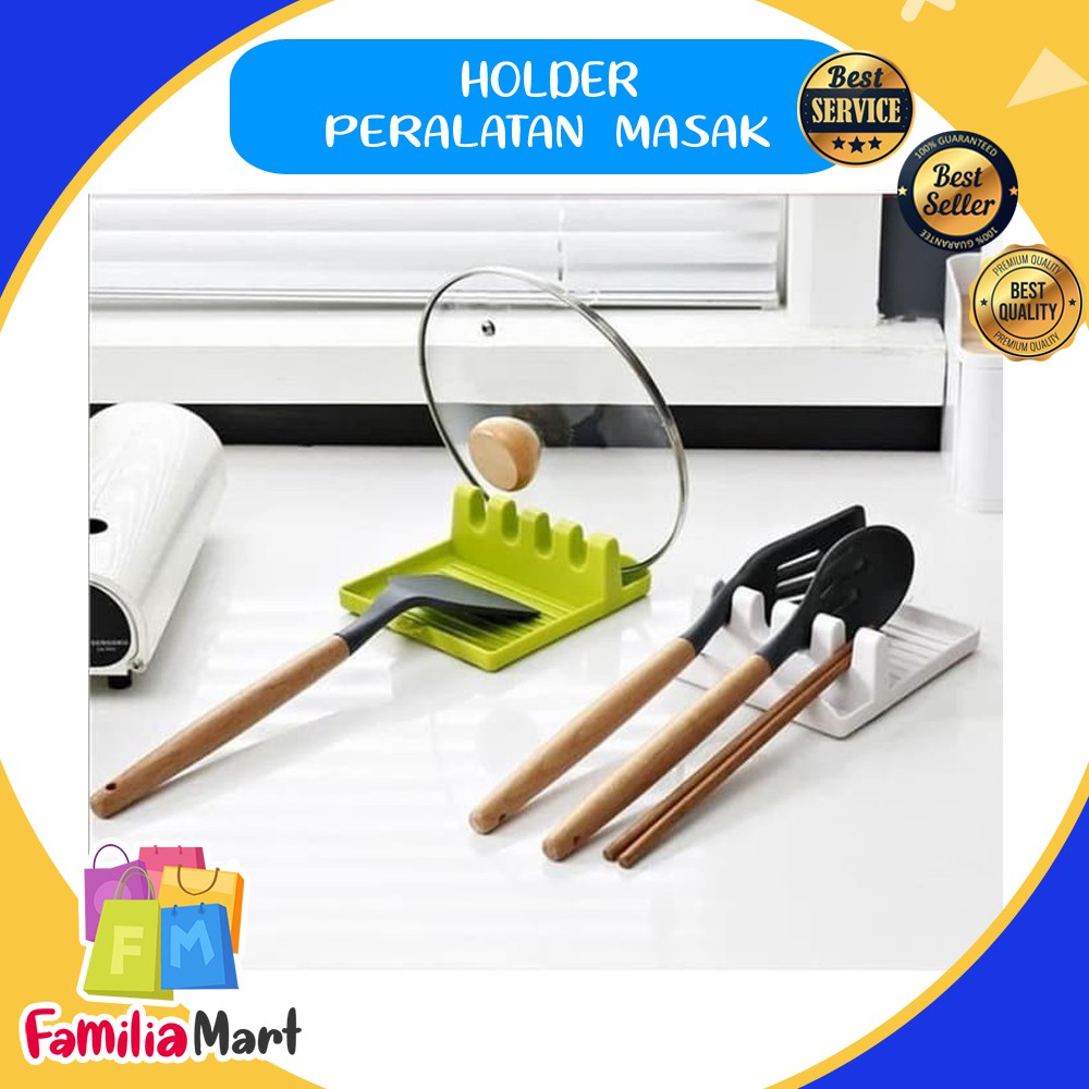 HOLDER PERALATAN MASAK DAPUR RAK SPATULA SUTIL TUTUP PANCI