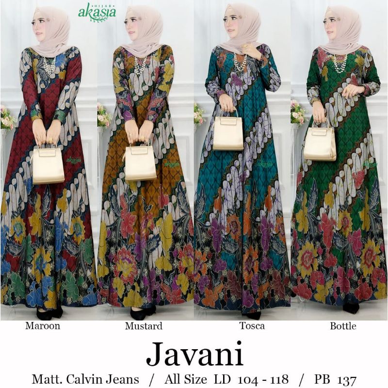 GAMIS CALVIN JEANS MOTIF BATIK JAVANI BY AKASIA